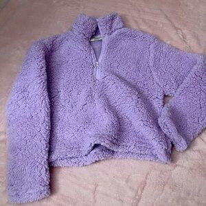 Girls Sherpa 1/4 Zip💜